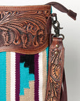 American Darling ADBGZ572 Signature Crossbody Hand Tooled Saddle Blanket Genuine Leather women bag western handbag purse
