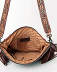 American Darling ADBGZ572 Signature Crossbody Hand Tooled Saddle Blanket Genuine Leather women bag western handbag purse