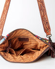 American Darling ADBGZ573 Signature Crossbody Hand Tooled Saddle Blanket Genuine Leather women bag western handbag purse