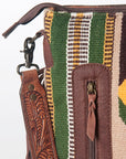 American Darling ADBGZ575 Signature Crossbody Hand Tooled Saddle Blanket Genuine Leather women bag western handbag purse