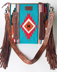 American Darling ADBGZ578 Signature Crossbody Hand Tooled Saddle Blanket Genuine Leather Women Bag Western Handbag Purse