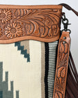 American Darling ADBGZ579 Signature Crossbody Hand Tooled Saddle Blanket Genuine Leather women bag western handbag purse