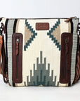American Darling ADBGZ579 Signature Crossbody Hand Tooled Saddle Blanket Genuine Leather women bag western handbag purse