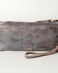 Never Mind Nmbg101A Wristlet Vintage Handmade Genuine Cowhide Leather Women Bag Western Handbag Purse