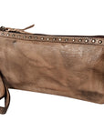 Never Mind Nmbg101B Wristlet Vintage Handmade Genuine Cowhide Leather Women Bag Western Handbag Purse