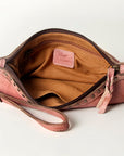 Never Mind Nmbg101C Wristlet Vintage Handmade Genuine Cowhide Leather Women Bag Western Handbag Purse