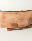 Never Mind Nmbg101D Wristlet Vintage Handmade Genuine Cowhide Leather Women Bag Western Handbag Purse