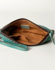 Never Mind Nmbg101H Wristlet Vintage Handmade Genuine Cowhide Leather Women Bag Western Handbag Purse