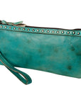 Never Mind Nmbg101H Wristlet Vintage Handmade Genuine Cowhide Leather Women Bag Western Handbag Purse