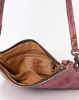 Never Mind Nmbg102H Small Crossbody Vintage Handmade Genuine Cowhide Leather Women Bag Western Handbag Purse