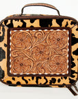 American Darling ADBGA227 Jewelry Case Hand Tooled Hair-On Genuine Leather Women Bag Western Handbag Purse