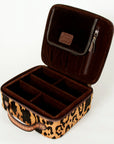 American Darling ADBGA227 Jewelry Case Hand Tooled Hair-On Genuine Leather Women Bag Western Handbag Purse
