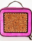 American Darling ADBGA233 Jewelry Case Hand Tooled Hair-On Genuine Leather Women Bag Western Handbag Purse