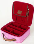 American Darling ADBGA233 Jewelry Case Hand Tooled Hair-On Genuine Leather Women Bag Western Handbag Purse