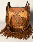 American Darling Cross Body Hand Tooled Genuine Leather women bag western handbag purse