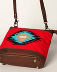 American Darling Large Crossbody Saddle Blanket Genuine Leather women bag western handbag purse