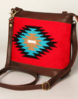 American Darling Large Crossbody Saddle Blanket Genuine Leather women bag western handbag purse