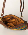 American Darling Large Crossbody Saddle Blanket Genuine Leather women bag western handbag purse
