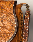 American Darling ADBGA238A Messenger Hand Tooled Genuine Leather women bag western handbag purse