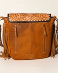 American Darling ADBGA238A Messenger Hand Tooled Genuine Leather women bag western handbag purse