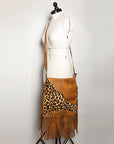American Darling Large Crossbody Hair On Genuine Leather women bag western handbag purse