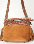 American Darling Clutch Hand Tooled Hair On Genuine Leather Women Bag Western Handbag Purse