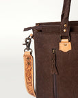 American Darling Briefcase Hand Tooled Saddle Blanket Genuine Leather women bag western handbag purse