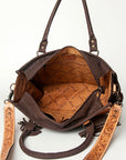 American Darling Briefcase Hand Tooled Saddle Blanket Genuine Leather women bag western handbag purse