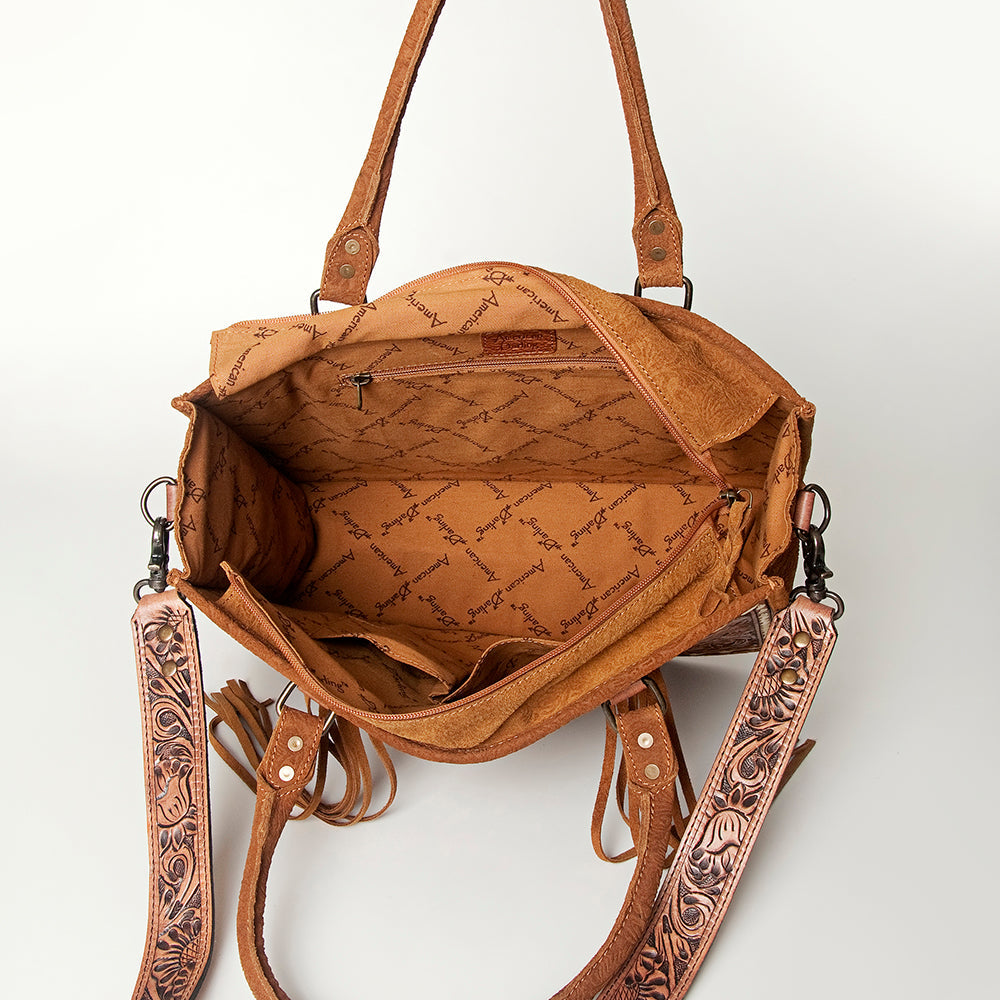 American Darling Briefcase Hand Tooled Saddle Blanket Genuine Leather women bag western handbag purse