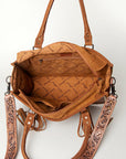 American Darling Briefcase Hand Tooled Saddle Blanket Genuine Leather women bag western handbag purse