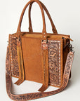 American Darling Briefcase Hand Tooled Saddle Blanket Genuine Leather women bag western handbag purse