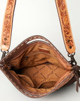 American Darling Clutch Hand Tooled Hair On Genuine Leather Women Bag Western Handbag Purse