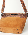 American Darling Clutch Hand Tooled Hair On Genuine Leather Women Bag Western Handbag Purse