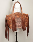 American Darling Hand Tooled Genuine Leather Women Bag Western Handbag Purse