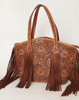 American Darling Hand Tooled Genuine Leather Women Bag Western Handbag Purse