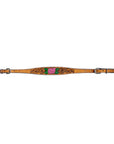 Bar H Equine Belle Unicorn Leather One Ear Headstall Tan