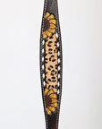 Bar H Equine Genuine Western American Leather Horse Premium Headstall & Breast Collar Set