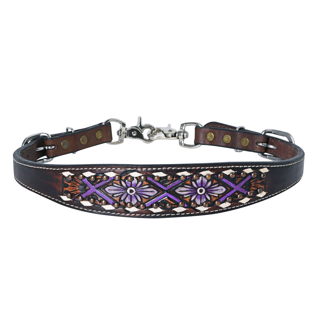 Bar H Equine Genuine Western American Leather Horse Premium Headstall &amp; Breast Collar Set