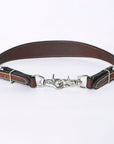 Bar H Equine Genuine Western American Leather Horse Premium Headstall & Breast Collar Set