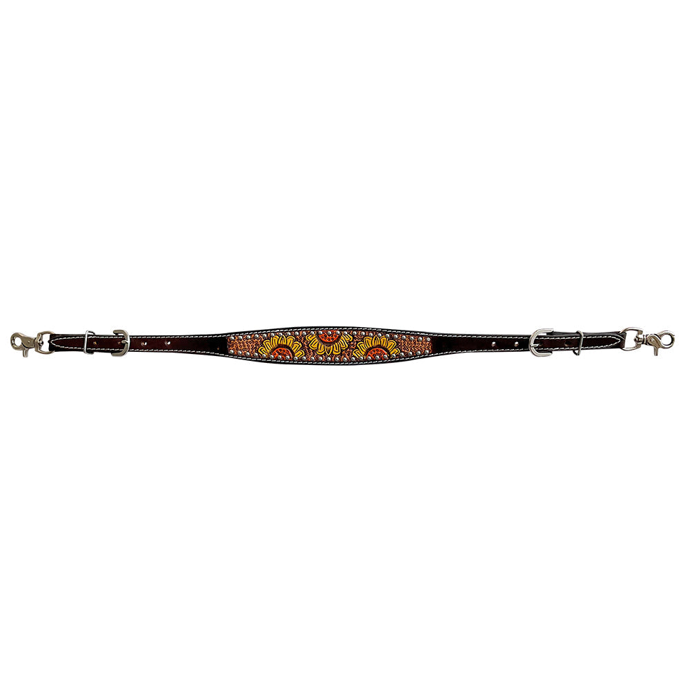 Bar H Equine Genuine Western American Leather Horse Premium Headstall &amp; Breast Collar Set