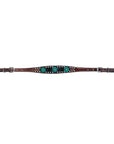 Bar H Equine Genuine Western American Leather Horse Premium Headstall & Breast Collar Set
