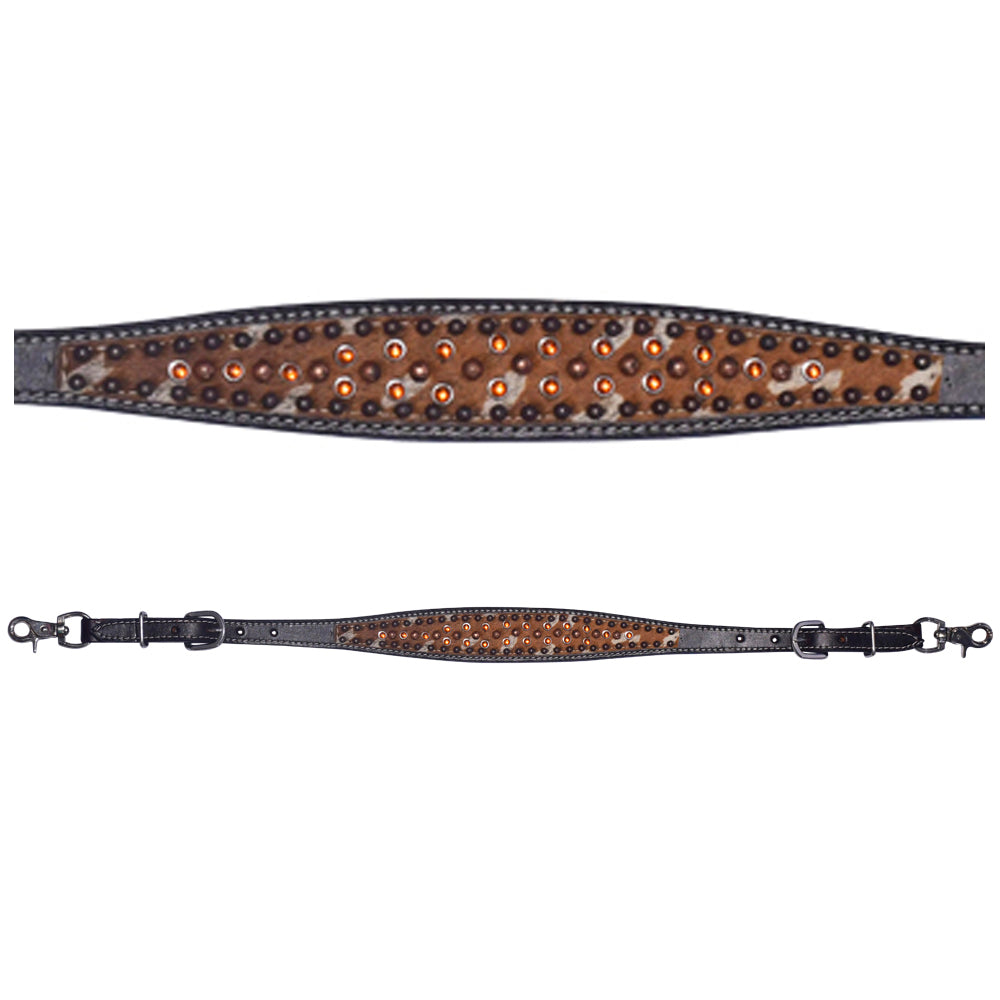 Bar H Equine Western Horse Genuine American Leather Wither Straps Breast Collar Headstall Tack Set