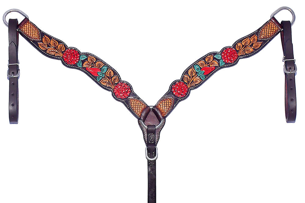 Western leather Breast Collar