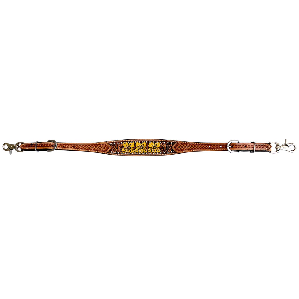 BAR H EQUINE Western Leather Horse Headstall &amp; Breast Collar &amp; Wither Strap