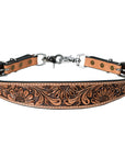 Bar H Equine Genuine Western American Leather Horse Premium Headstall & Breast Collar Set