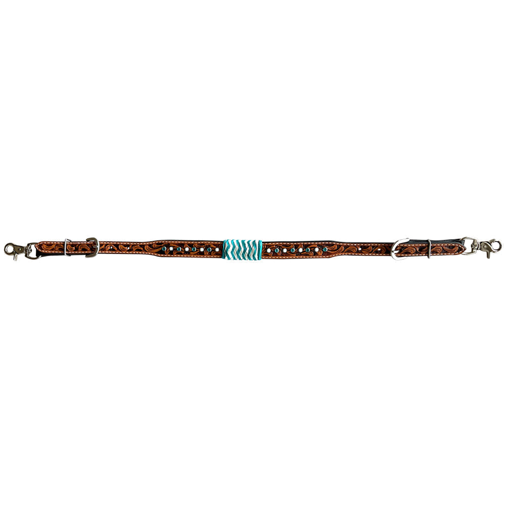 Bar H Equine American Leather Horse Saddle Tack One Ear Headstall | Breast Collar | Browband Headstall | Wither Strap | Tack Set BER209