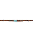 Bar H Equine American Leather Horse Saddle Tack One Ear Headstall | Breast Collar | Browband Headstall | Wither Strap | Tack Set BER209