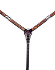Bar H Equine American Leather Horse Saddle Tack One Ear Headstall | Breast Collar | Browband Headstall | Wither Strap | Tack Set BER213