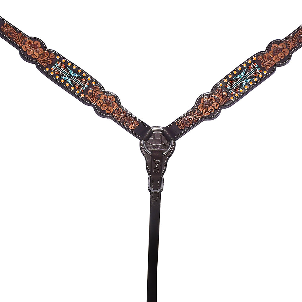 Western leather Breast Collar