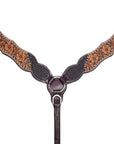 BAR H EQUINE Western Leather Horse Premium Headstall & Breast Collar Set